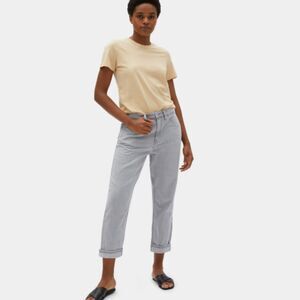 Everlane Women's The Summer Jean Ash Gray Soft Relaxed Straight Denim Size 26R